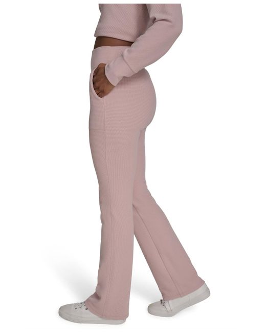 Calvin Klein Pink Flare-leg High-waist Pants