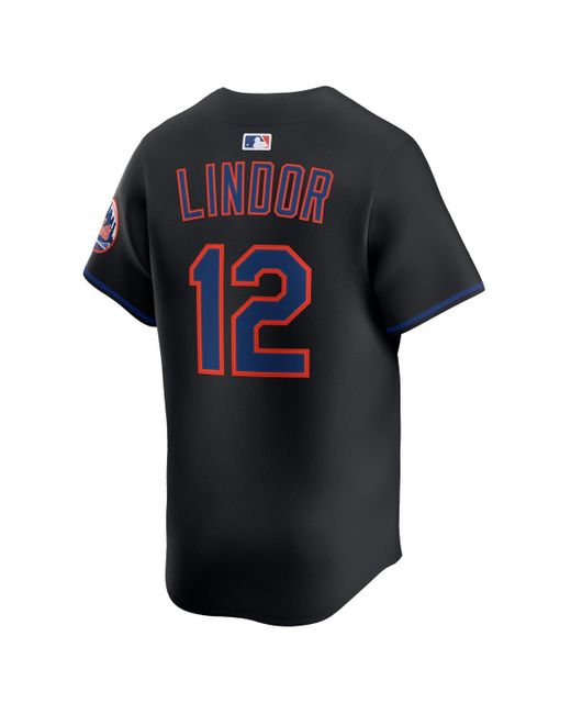 Nike Blue Francisco Lindor New York Mets Alternate Limited Jersey for men