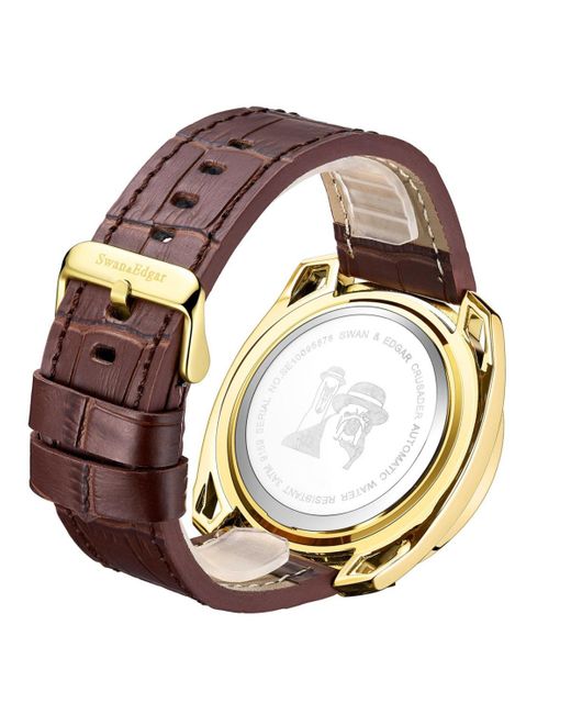 Swan And Edgar Red Se1551 Swan & Edgar Hand Assembled Crusader Automatic