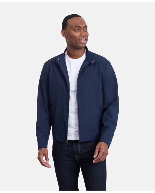 Calvin Klein Blue Mesh-lined Golf Jacket for men