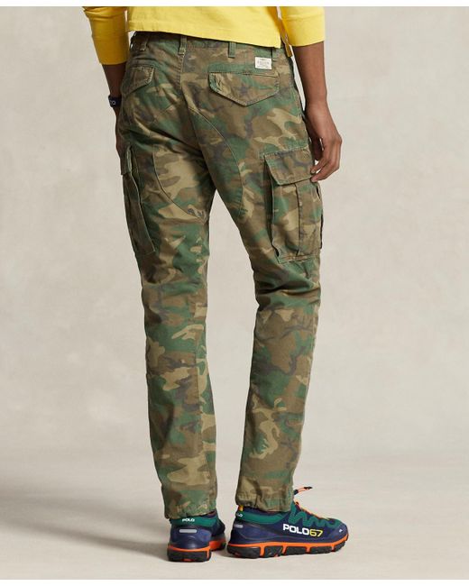 Polo Ralph Lauren Green Slim-fit Camo Canvas Cargo Pants for men