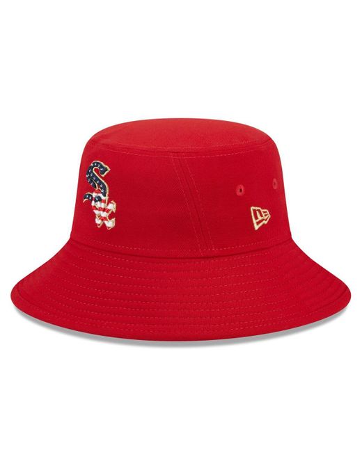 KTZ Red St. Louis Cardinals 2023 Fourth Of July Bucket Hat for men