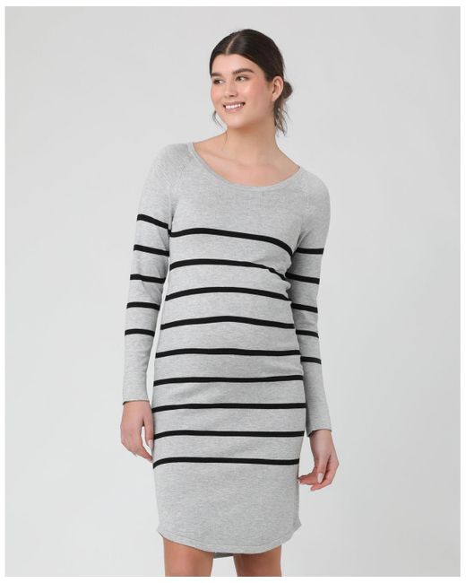 Ripe Maternity Gray Maternity Valerie Tunic Dress