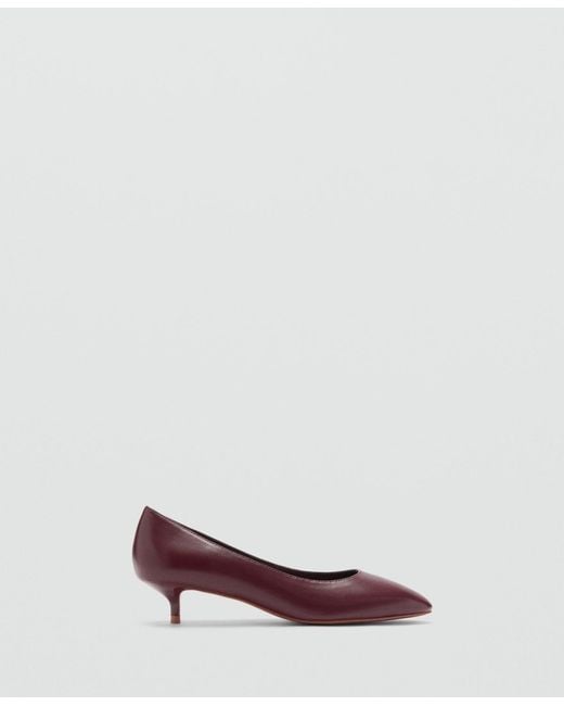 Mango Pink Round Toe Kitten Shoes