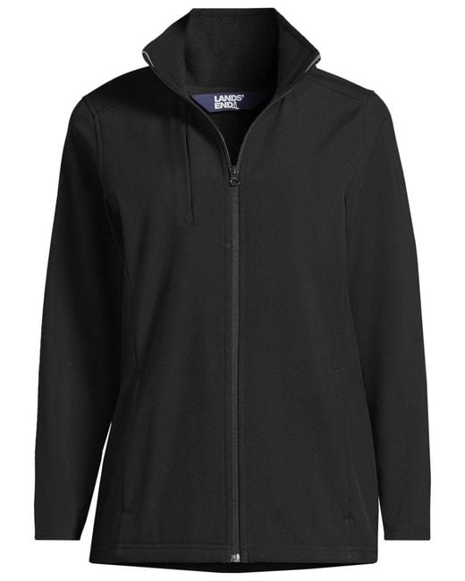 Lands' End Black Soft Shell Jacket