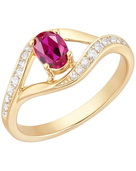 Macy's Pink Lab Grown Multi Gemstone Ring