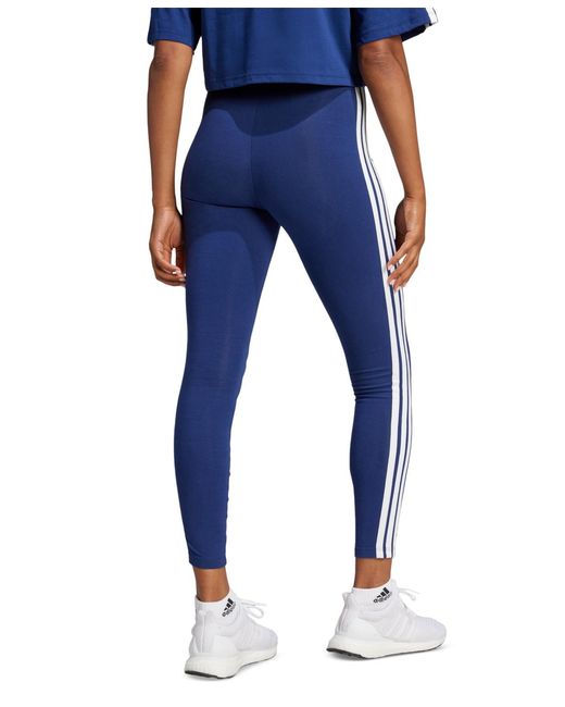 adidas Slim-fit Full-length High-rise leggings in Blue | Lyst
