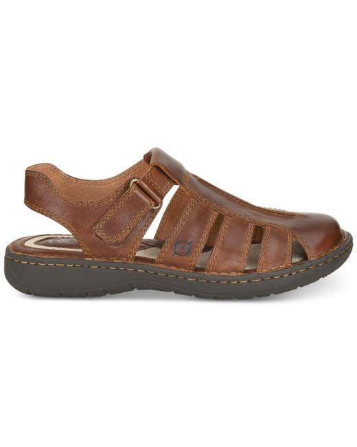 Born Justice Closed toe Fisherman Sandals in Brown for Men Lyst