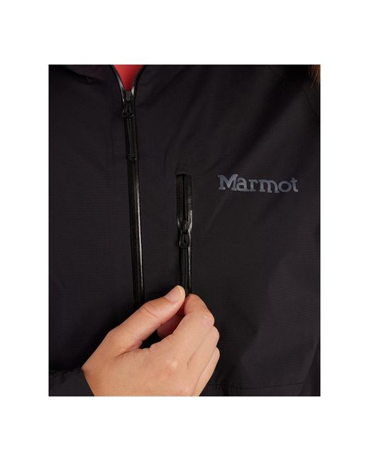 Marmot Black Superalloy Packable Rain Jacket