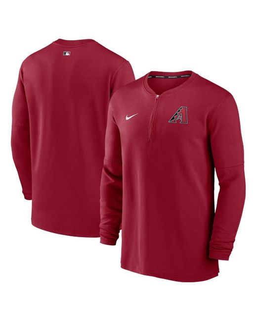 Nike Red Philadelphia Phillies Authentic Collection Game Time Performance Quarter-zip Top for men