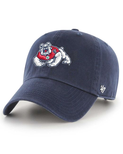 '47 Blue 47 Navy Fresno State Bulldogs Clean Up Adjustable Hat for men