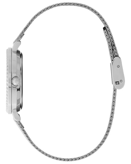Olivia Burton White Vintage-like Bead -tone Stainless Steel Mesh Watch 30mm