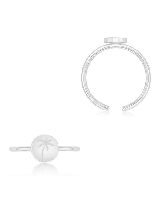 Roxy White Waterproof Yellow Palm Tree Toe Ring