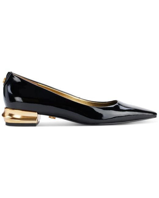 Donna Karan Blue Savita Pointed Toe Flats