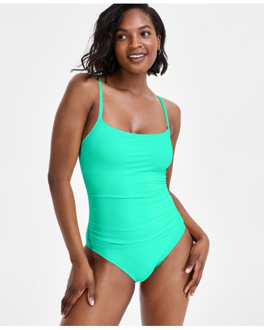 La Blanca Green Island Goddess One-piece Swimsuit