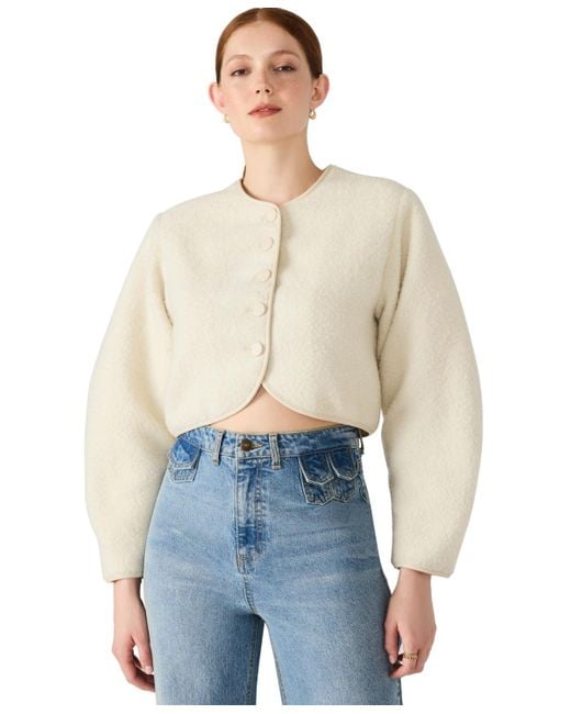 Steve Madden Blue Emili Long Sleeve Jacket