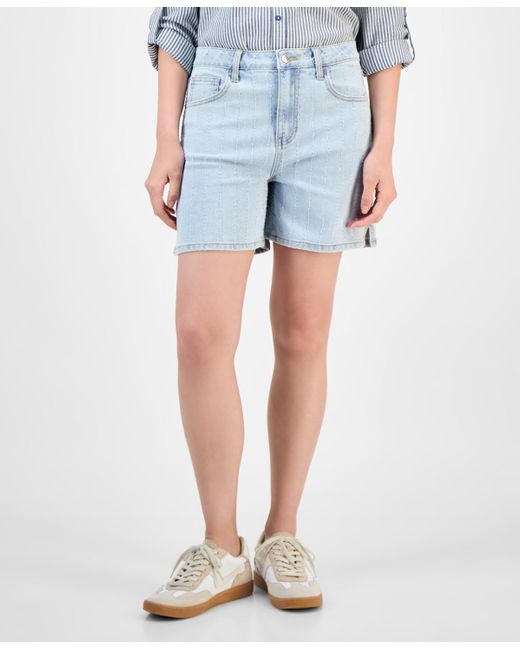 And Now This Blue High-rise Bermuda Shorts
