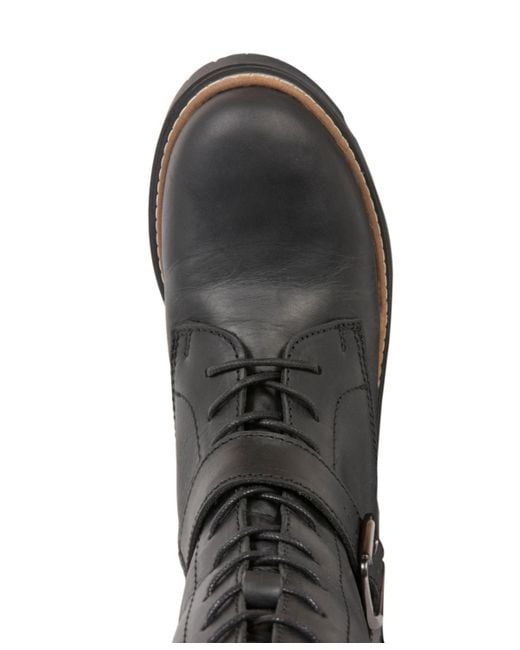Celtic & Co. Black Strap Detail Mid Calf Boot