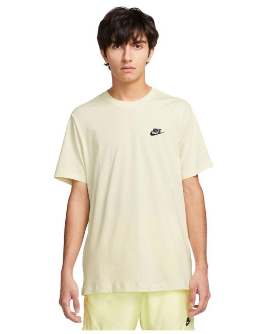 Nike White Sportswear Club T-shirt for men