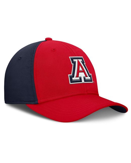 Nike Red/navy Arizona Wildcats 2025 Sideline Rise Local Performance Flex Hat for men