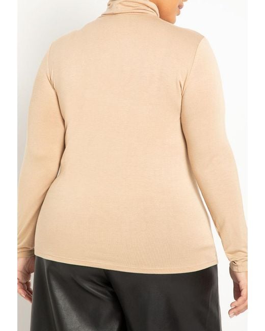 Eloquii Black Plus Size Layering Turtleneck