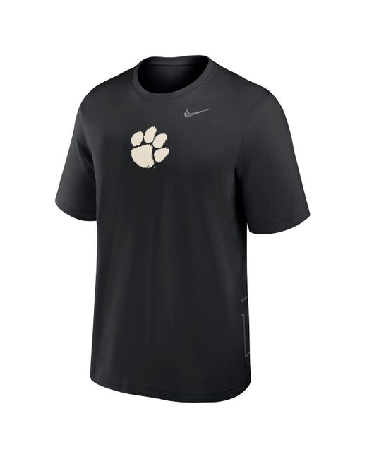 Nike Black Clemson Tigers Primary Statement Two-hit Performance T-shirt for men