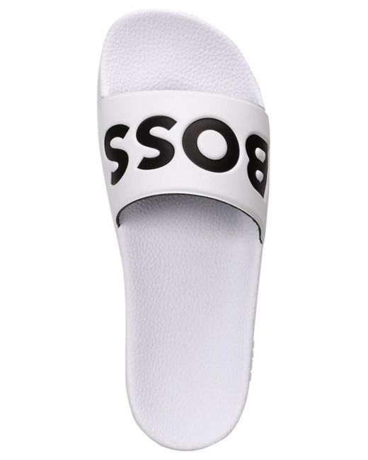 Boss White Boss By Aryeh Slip-on Slide Sandals for men