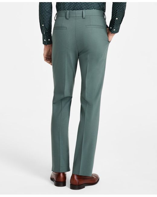 Boss Blue Hugo By Modern-fit Wool Blend Suit Pants for men