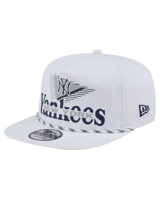 KTZ White New York Yankees Collide Golfer Snapback Hat for men