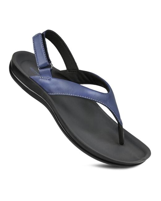 AEROTHOTIC Blue Aura Slingback Sandals
