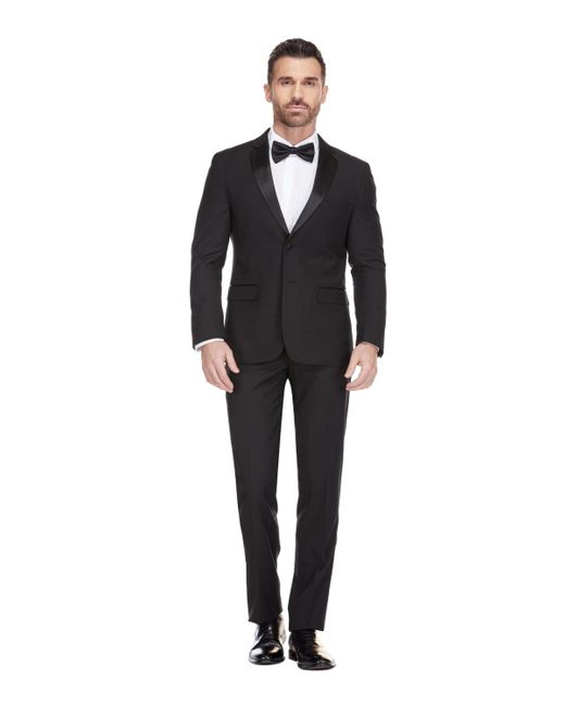 Gino Vitale Black 2-piece Notch Lapel Tuxedo for men