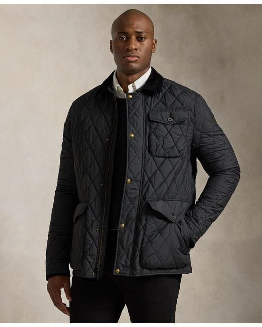 Polo Ralph Lauren Big Tall Water repellent Quilted Jacket in Black for Men Lyst