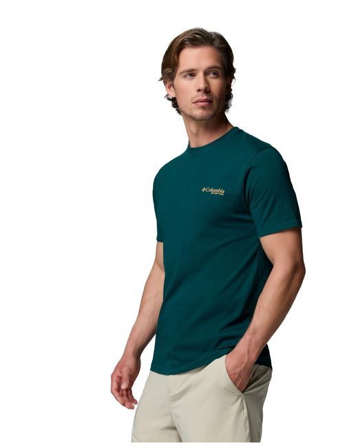 Columbia Green Pfg Border Graphic T-shirt for men