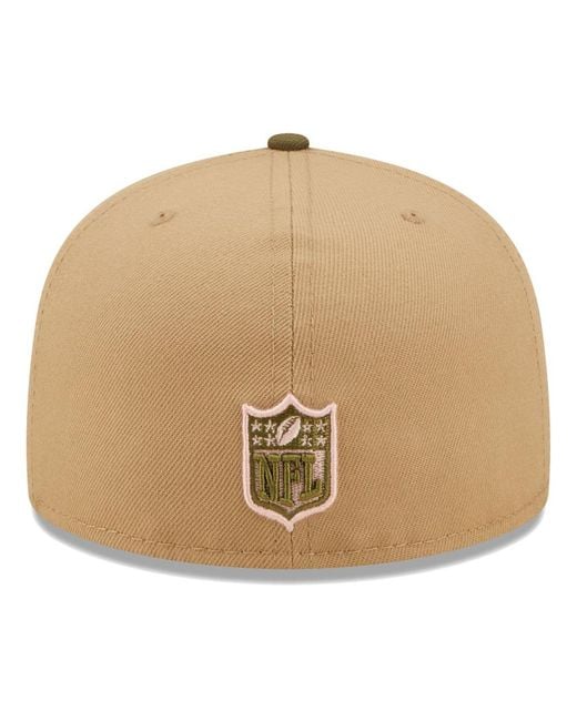 Cleveland Browns New Era Cream/Brown 2022 Sideline 59FIFTY Fitted