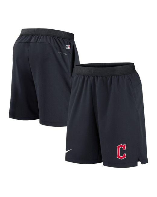 Nike Synthetic Navy Cleveland Guardians Authentic Collection Flex Vent Max Performance Shorts in 