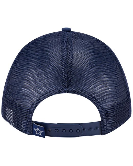 KTZ Blue Â Dallas Cowboys Active Minimalist M-crown A-frame 9forty Adjustable Hat for men