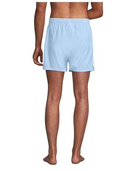 Lands' End Blue Essential Boxer 3 Pack for men