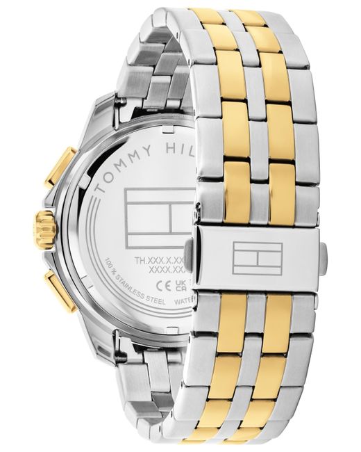 Tommy Hilfiger Metallic Quartz Two-tone Stainless Steel Watch 44mm for men