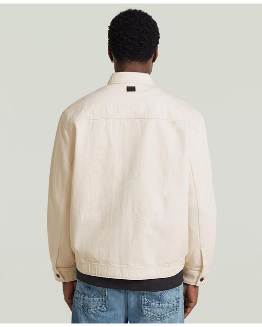 G-Star Natural Zip Coach Jacket for men
