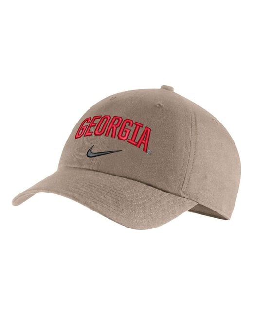 Nike Khaki Georgia Bulldogs Heritage86 Arch Performance Adjustable