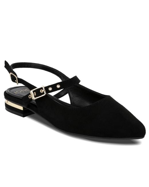 Jones New York Black Quinema Slingback Mary Jane Flats