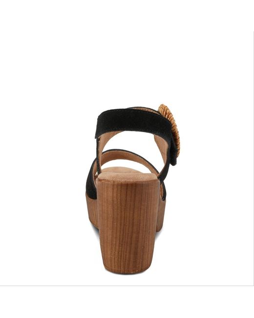Spring Step Black Gamona Ankle Strap