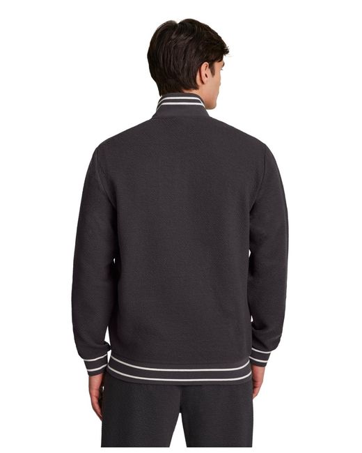 Reebok Black Full-zip Mock Neck Jacket for men