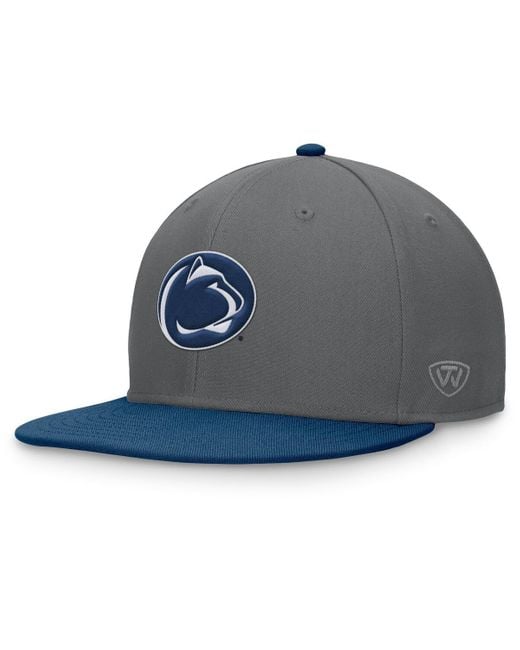 Top Of The World Blue Gray/navy Penn State Nittany Lions Rally Two-tone Fitted Hat for men