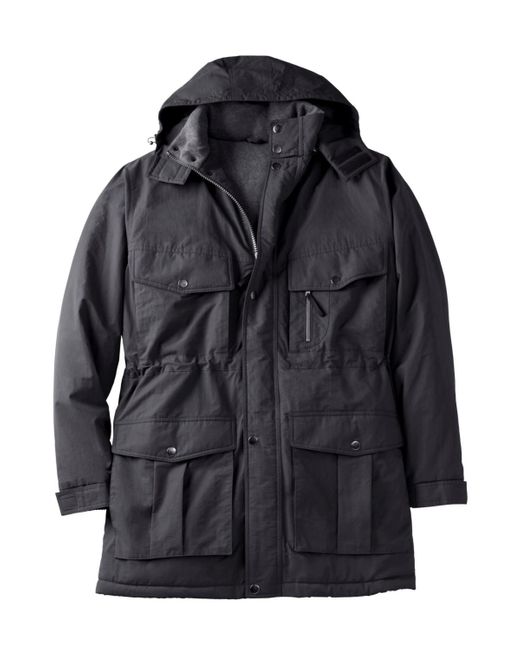 Kingsize Gray Big & Tall Longer-length Boulder Creek By Fleece-lined Parka for men