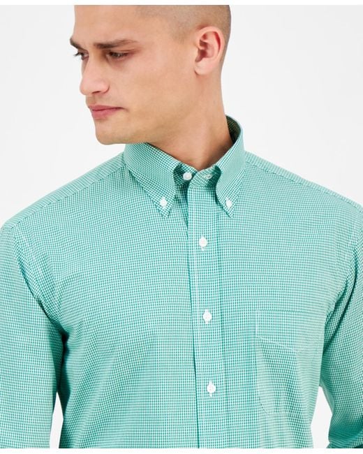 slim fit stretch dress shirts Comfort Stretch Non-Iron Solid Dress Shirt With Contrast Trim