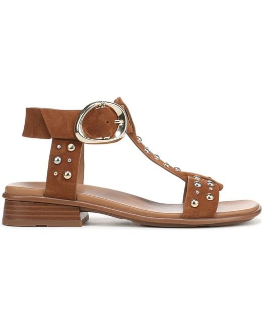 Naturalizer Brown Brandy-stud Strappy Sandals