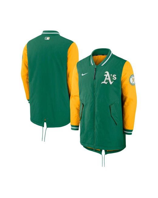 Nike Green Oakland Athletics Authentic Collection Dugout Performance ...