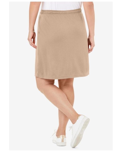 Woman Within Natural Plus Size Within Sport Knit Skort
