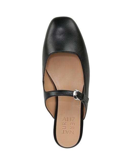 Naturalizer Black Apple Square Toe Mary Jane Mules